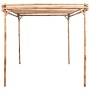 DELUKE Pergola Aus Holz LEOD 1,7x1,7x2,2m Bambus Terrassenüberdachung Sonnenschutz Rankhilfe Pergola Holz Bausatz_2