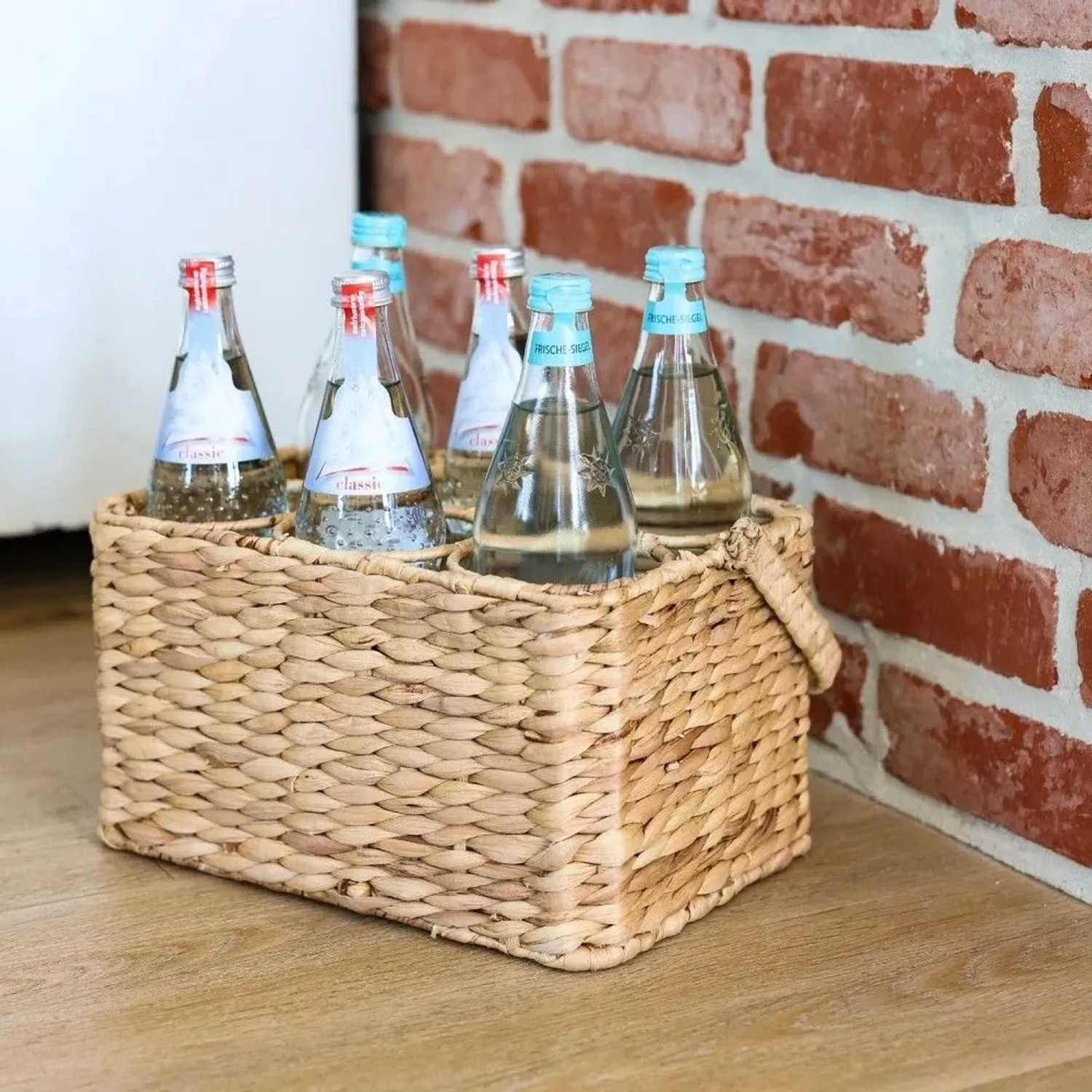 HMF Flaschenträger 6 Flaschen 32 x 22 x 18 cm Geflochten Wasserhyazinthe kaufen bei OBI