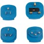 Brennenstuhl Reiseadapter-Set, blaue Stecker für über 150 Länder.