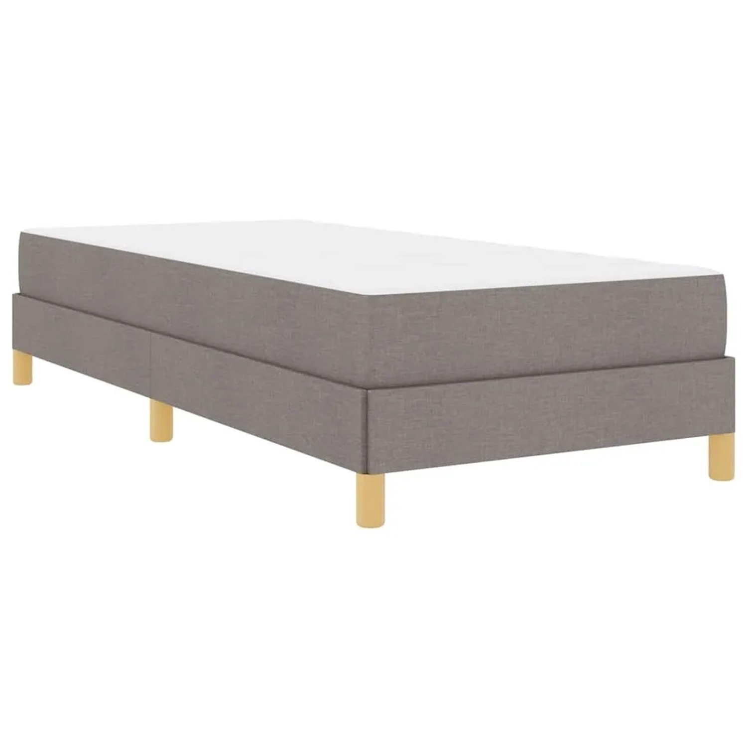 vidaXL Boxspringbett Taupe 90 x 200 cm Stoff 3398539 günstig online kaufen