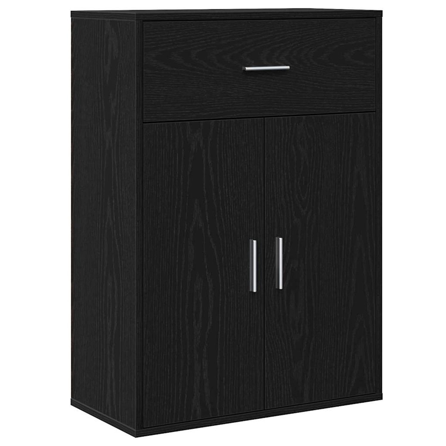 vidaXL Sideboard Schwarze Eiche 79 x 38 x 80 cm Holzwerkstoff 871427 günstig online kaufen