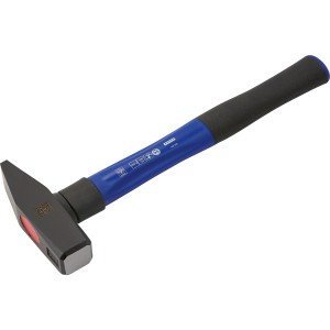 LUX Schlosserhammer Professional, 1000g, mit blauem Griff und schwarzem Kopf.