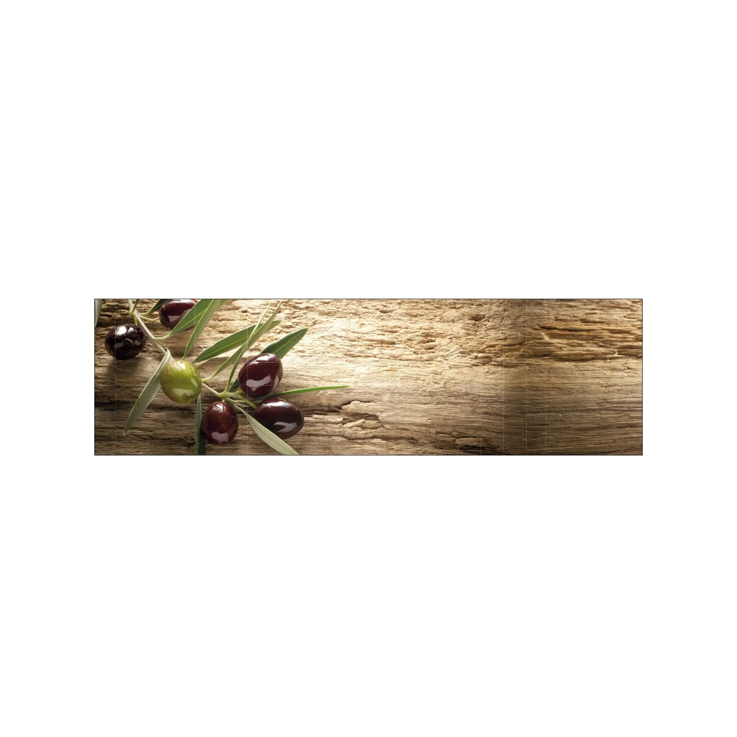 MySpotti Küchenrückwand Profix Cucina Mediterran 210 x 60 cm Braun-Grün
