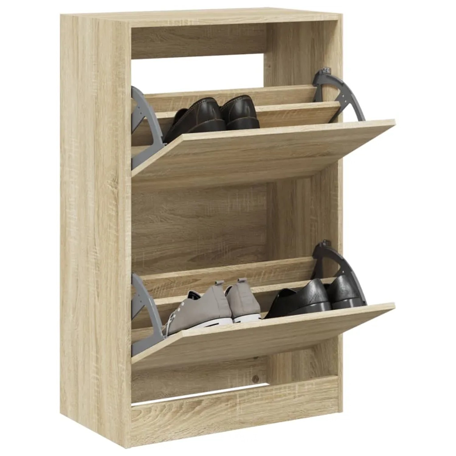vidaXL Schuhschrank Sonoma-Eiche 60x34x96,5 cm Holzwerkstoff 839947_2