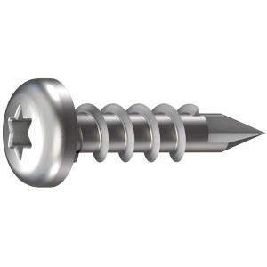 GS Terrassen Bohrschraube, Linsenkopf, 4,8x25 mm, gehärtet, für Terrassendielen.