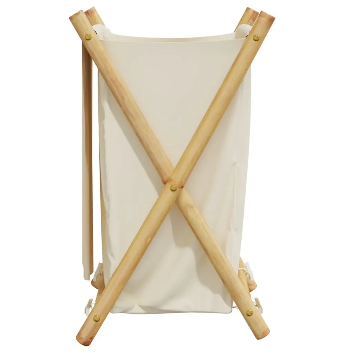 vidaXL Wäschekorb Cremeweiß 41,5x36x63,5 cm Bambus 368034_5