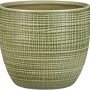 Scheurich Übertopf 866, Ø 19 cm, Menta. Keramiktopf mit Textur für Innenräume.