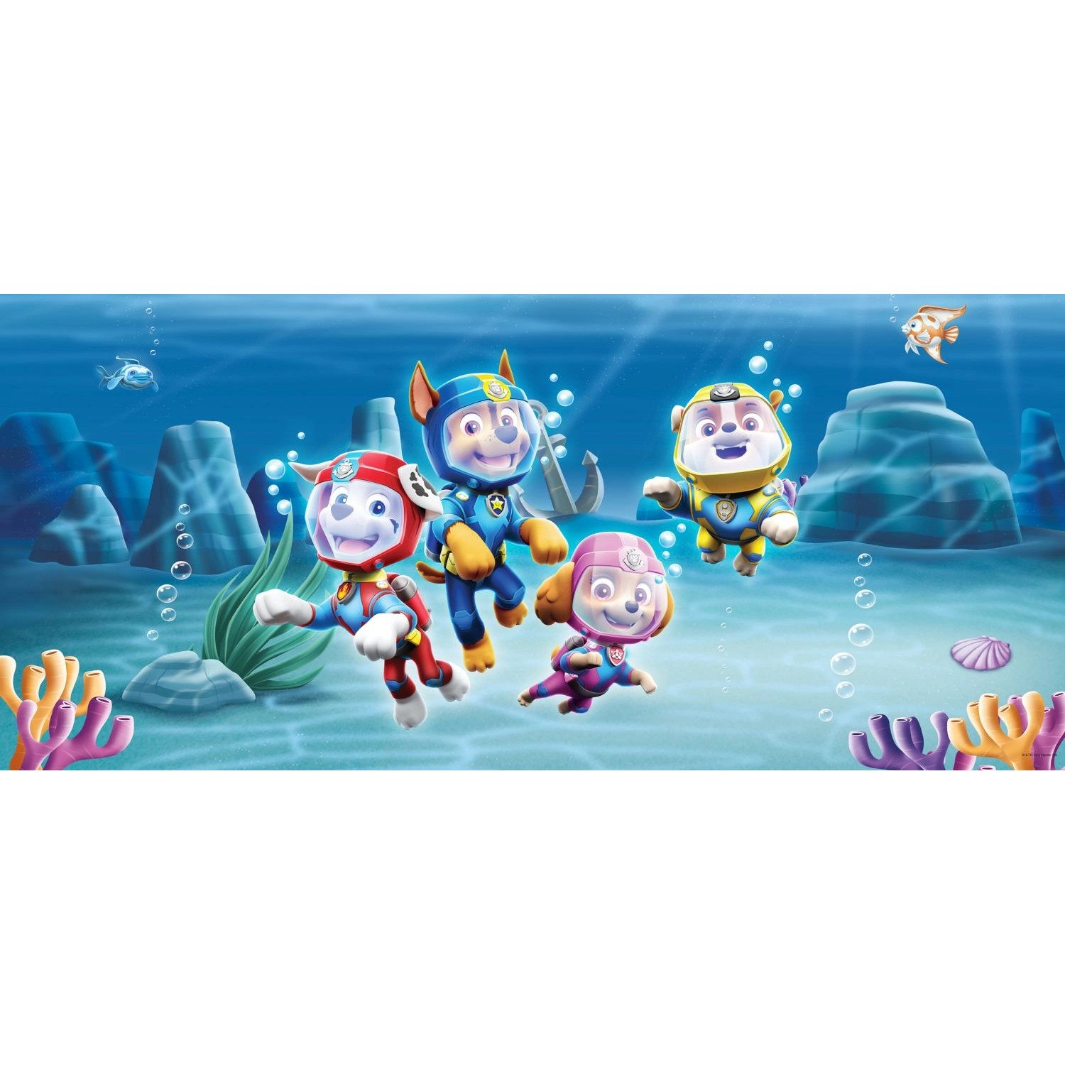 Sanders & Sanders Poster Paw Patrol Blau 1.7 x 0.75 m 601277 günstig online kaufen