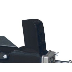 Detailaufnahme: Schwarzer CMI Holzspalter 4 t, robuste Bauweise.