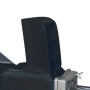 Detailaufnahme: Schwarzer CMI Holzspalter 4 t, robuste Bauweise.
