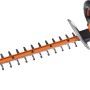 Worx Akku-Heckenschere 40V WG284E.9 Solo, orange-schwarz, mit 60cm Schwert.