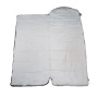 STAHLWERK Schlafsack SB 600 ST, geöffnet. Camping Schlafsack mit Kapuze, ideal für Outdoor Aktivitäten.