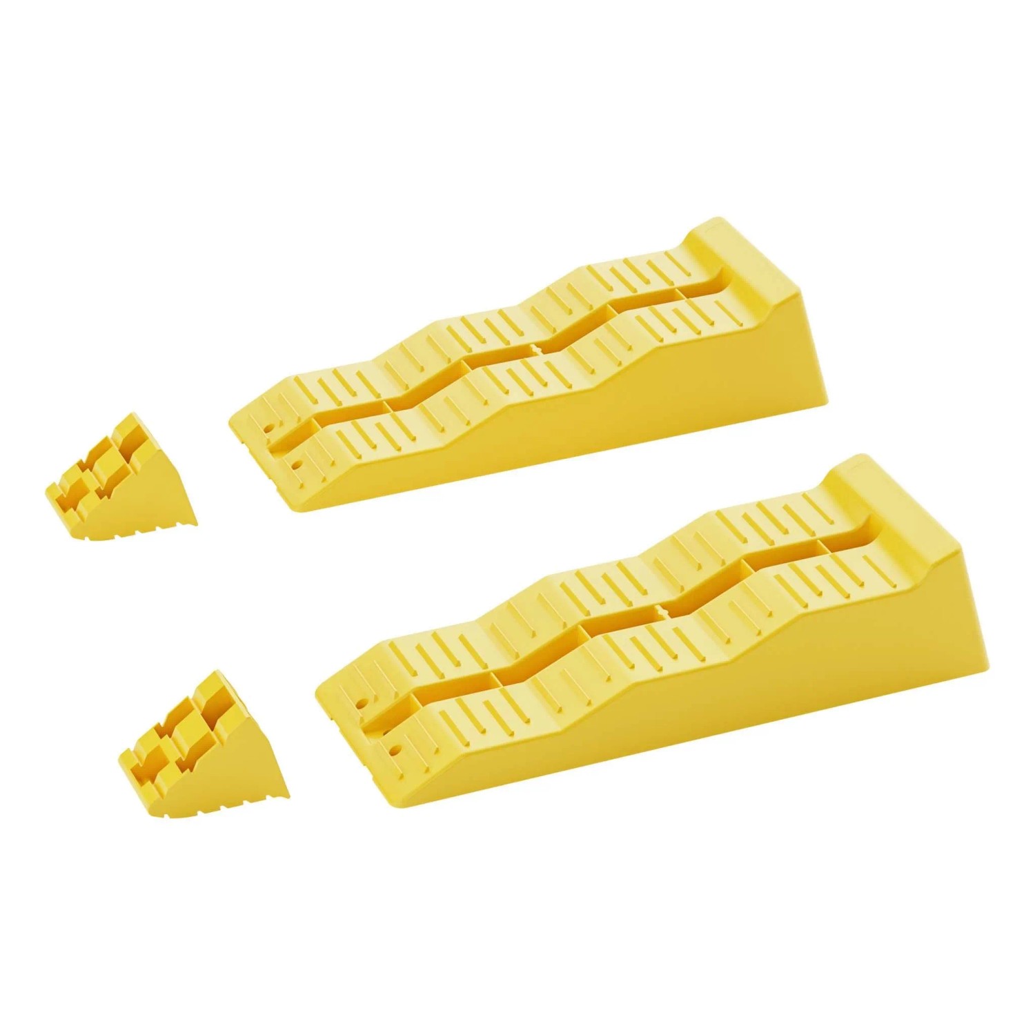 Wiltec Stufenkeile Paar 40/70/100mm Stopper Auffahrkeile Ausgleichskeile Camper