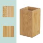Relaxdays Zahnputzbecher Bambus Natur Beschichtet 11 cm x 6,5 cm x 6,5 cm 130 g_5