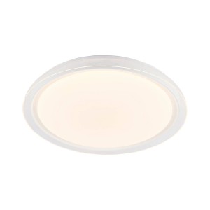 Lindby LED Deckenleuchte Sleya 9924002 Dimmbar mit Leselampe Modern in Weiß 1-flammig Wohnzimmerleuchte