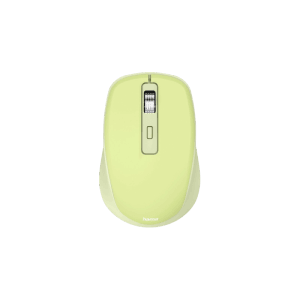 Grüne Hama Multi-Device-Maus WM-450 mit 7 Tasten, kabellos per Funk/Bluetooth.