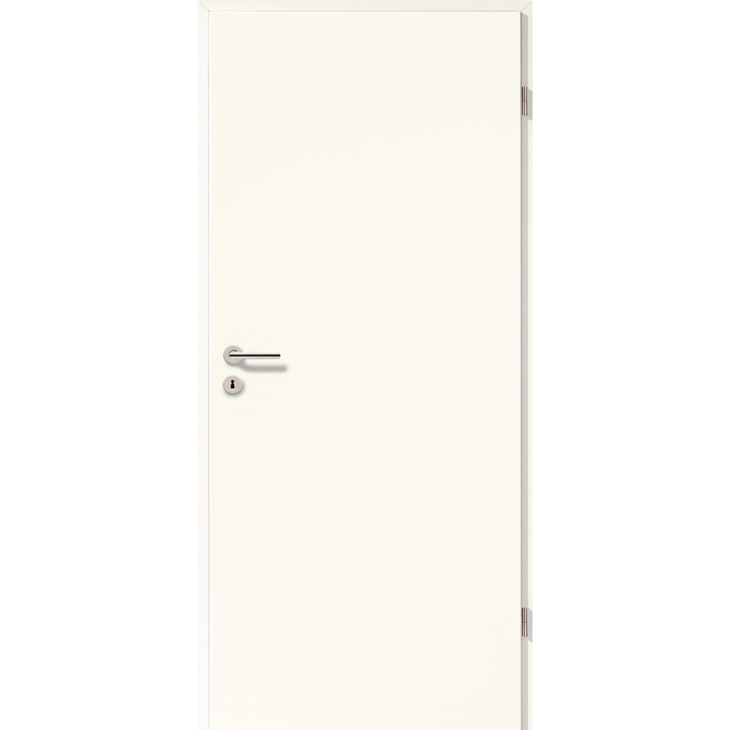 GetaDoor Zimmertür Lackiert Siraweiß 198,5 cm x 73,5 cm Anschlag R