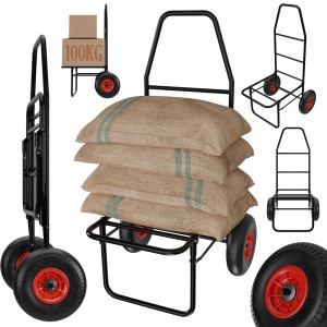 Tronitechnik Anglerkarre Luftbereifung Transportwagen Sackkarre Klappbar
