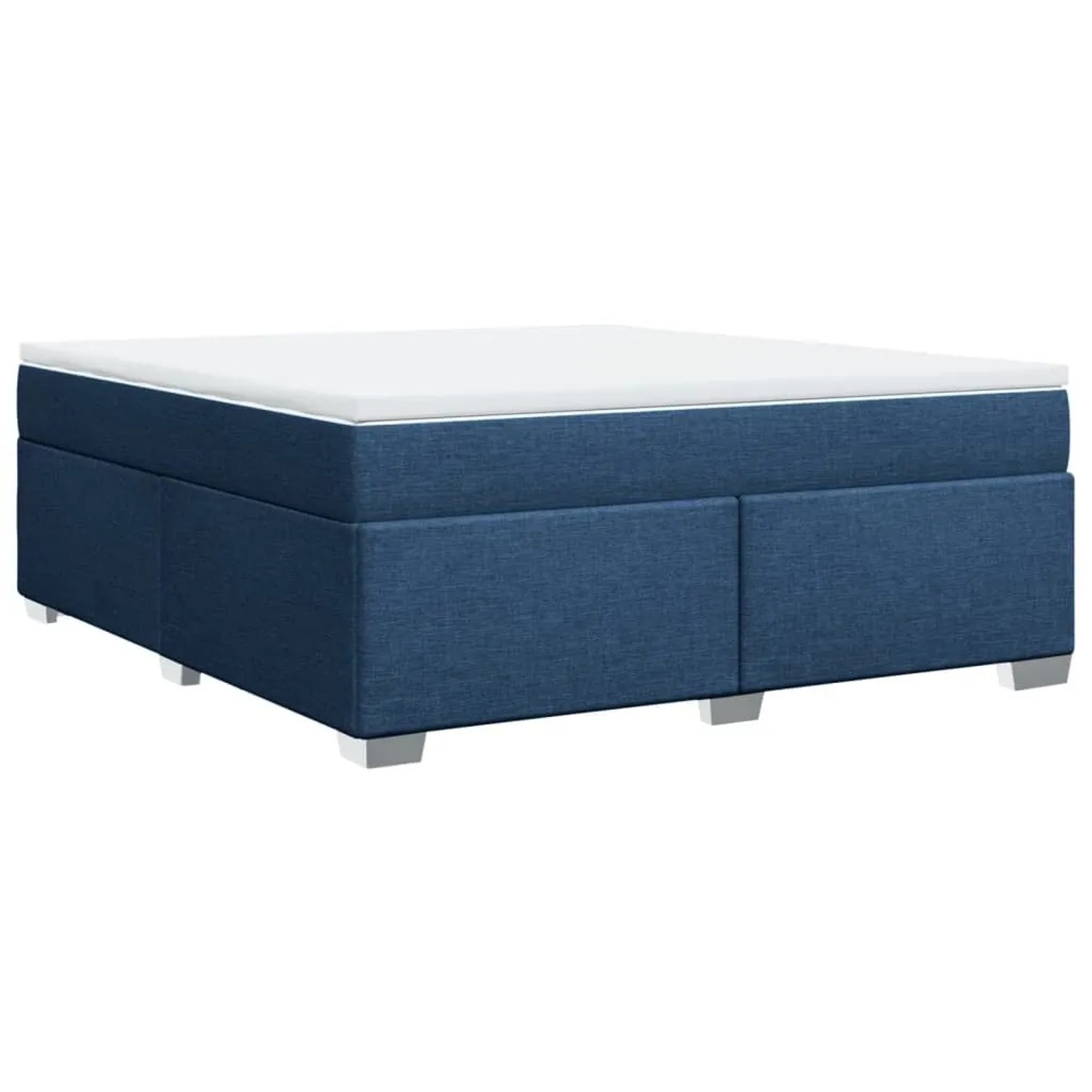 vidaXL Boxspringbett mit Matratze Blau 180x200 cm Stoff 3285157 günstig online kaufen