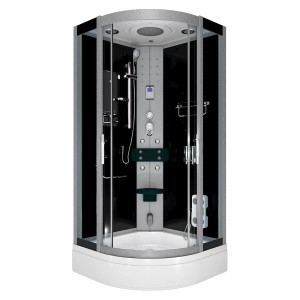 AcquaVapore Dampfdusche D46-53T2 90x90 mit Regendusche, Handbrause und Rückenmassagedüsen.