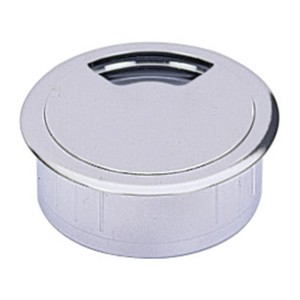 Hettich Kabeldurchlass, Ø 60mm, Chrom matt, für Möbelausstattung.