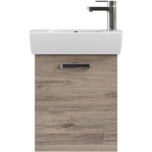 Pelipal Waschbeckenunterschrank Quickset 313, Sanremo Eiche, 45 cm breit. Kompakter Badschrank mit Waschbecken.