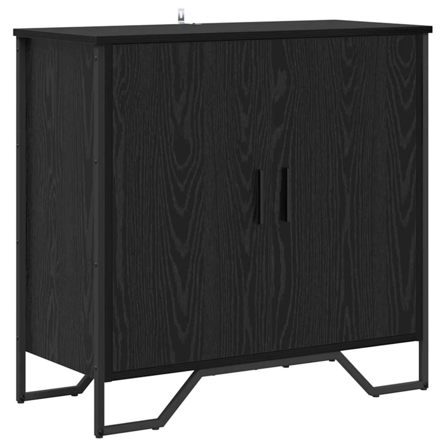 vidaXL Sideboard Schwarz 78 x 35,5 x 74,5 cm Holzwerkstoff 883561 günstig online kaufen