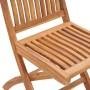 Klappbarer Gartenstuhl aus massivem Teakholz mit Lattenrost-Sitzfläche und Rückenlehne.