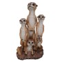 Dekorative Erdmännchen-Familie (39 cm) aus Polyresin für den Garten oder Innenbereich.
