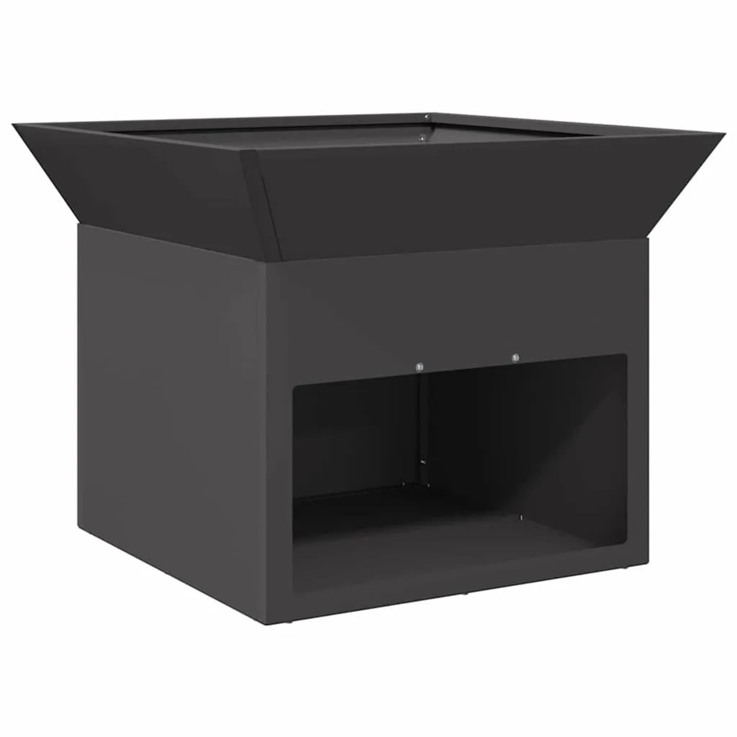 vidaXL Feuerstelle Schwarz 50 x 50 x 40 cm Stahl 874581