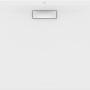 Rechteckige, extraflache Ideal Standard Duschwanne, 100x80 cm, seidenweiß.