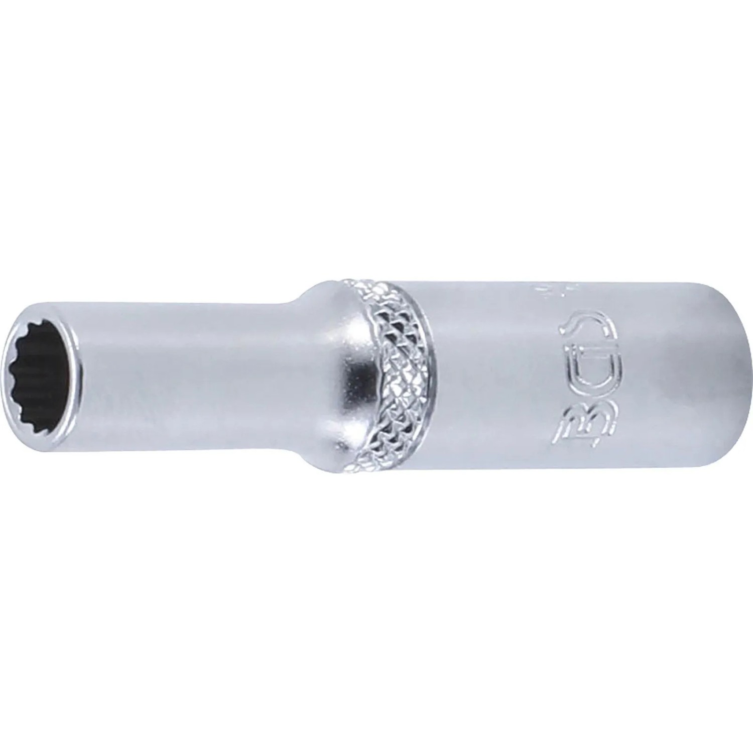 BGS Steckschlüssel Einsatz Zwölfkant Tief Antrieb Innenvierkant 6 3 Mm  1 4 Zoll  SW 6 Mm 10706