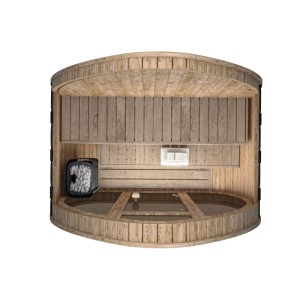 Fjordholz Fass-Sauna Modell Luxe-1 Plus Bausatz