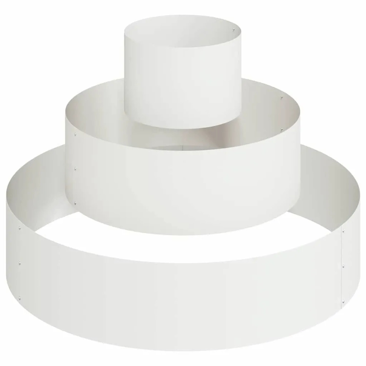 vidaXL Garten-Pflanzgefäß Weiß 90 x 90 x 20 cm Kaltgewalzter Stahl 873649 günstig online kaufen