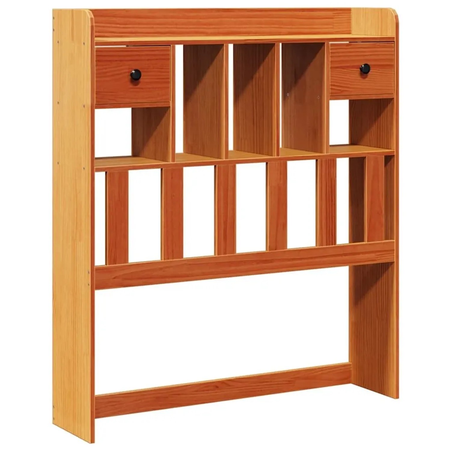 vidaXL Kopfteil mit Stauraum Wachsbraun 100 cm Massivholz Kiefer 855522