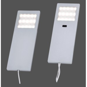 Paul Neuhaus Helena Unterbauleuchte aus Aluminium, 2er Set mit Sensorschalter.