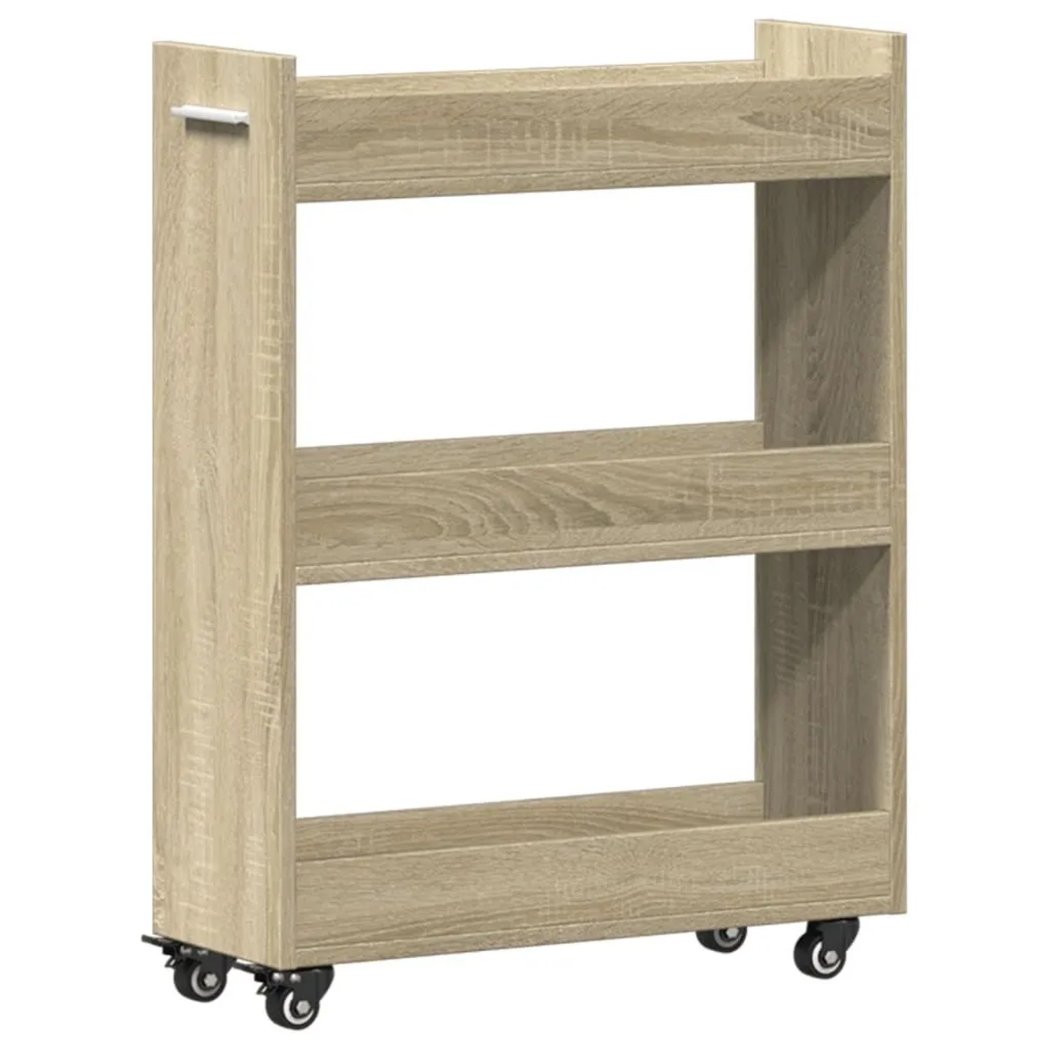 vidaXL Schrank mit Rollen Sonoma-Eiche 60x22x79 cm Holzwerkstoff 840417 günstig online kaufen
