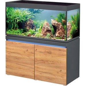 Eheim Aquarium-Kombination Incpiria 430 Graphit/Nature, 430 l, mit Unterschrank und LED-Beleuchtung.