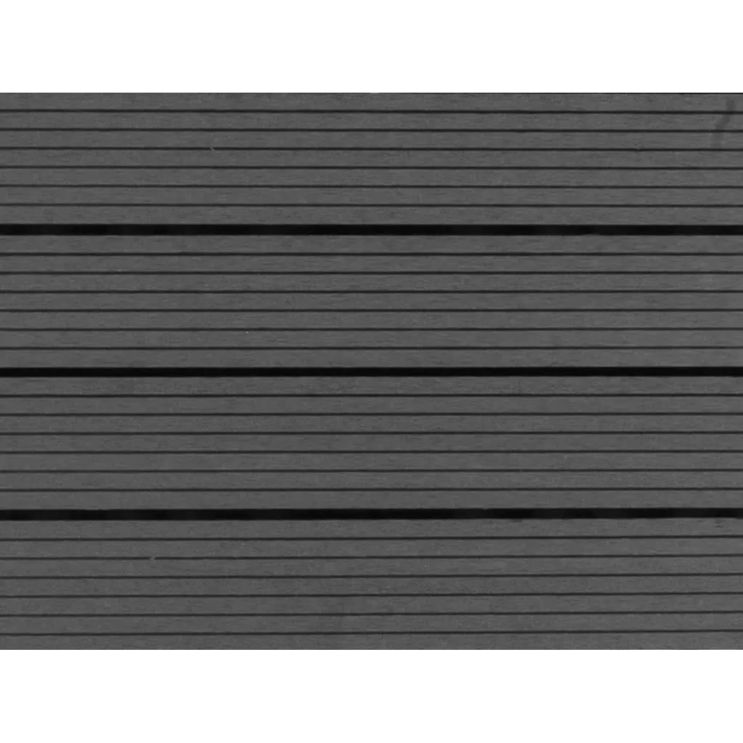 Outgarden WPC-Terrassenfliese Dunkelgrau Geriffelt