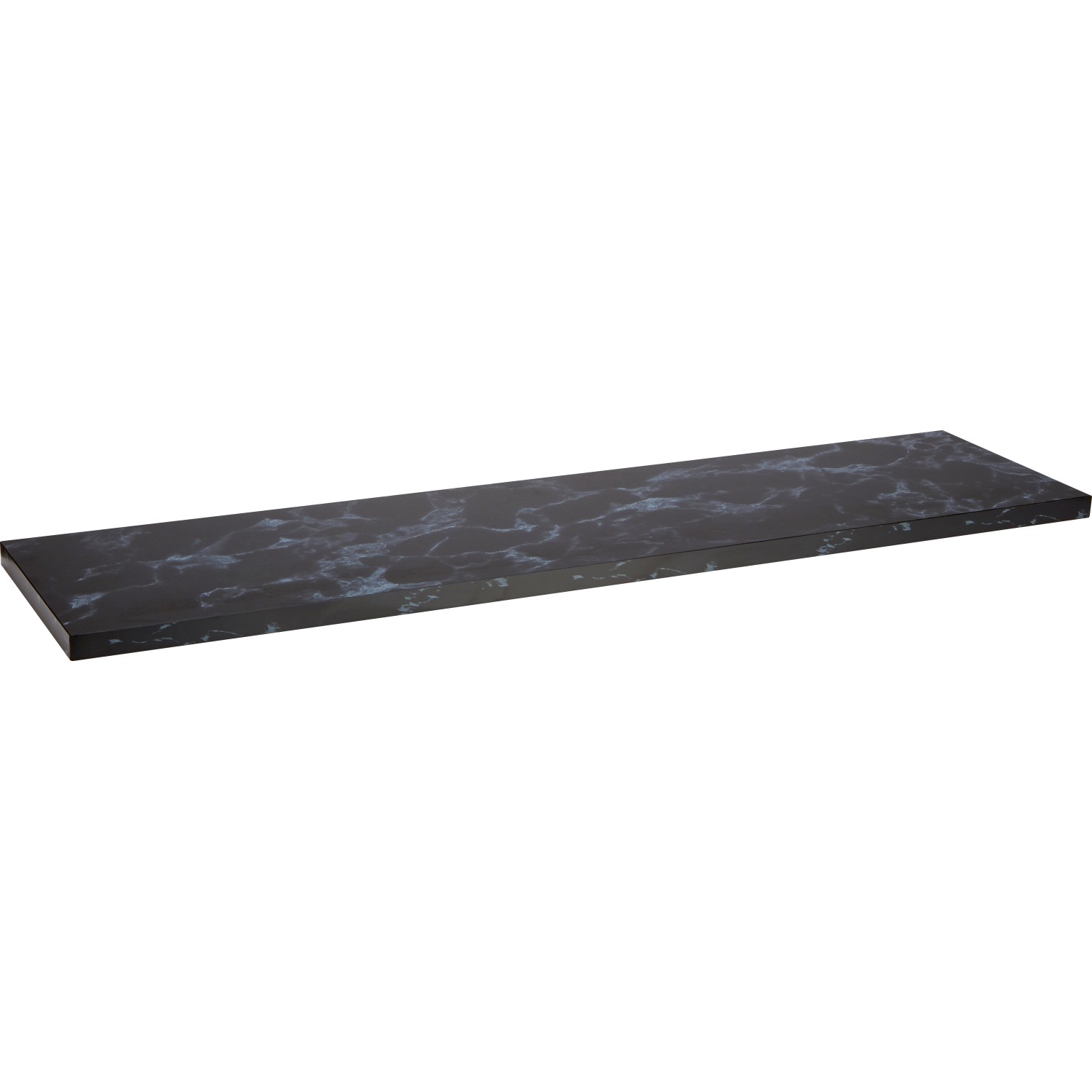 MDF-Wandregal Oldham 1,8 cm x 60 cm x 20 cm Glanzschwarz günstig online kaufen