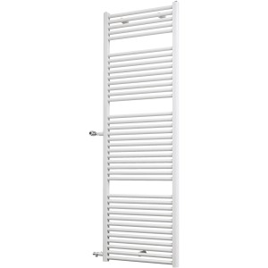 Weißer Schulte Design-Heizkörper München Spezial mit horizontalen Heizrohren.