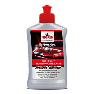 Nigrin Hartwachs-Politur Performance 300ml für Autopflege: Reinigt, glättet und konserviert Lacke.