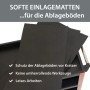 TRUTZHOLM Werkstattwagen 3 Etagen Stahl auf Rollen bis 300kg Tragkraft Rot_6