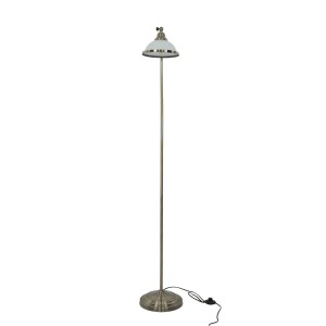 EASYLIGHT Stehlampe Gebogen 159 cm in Messing Antik E27 Jugendstil