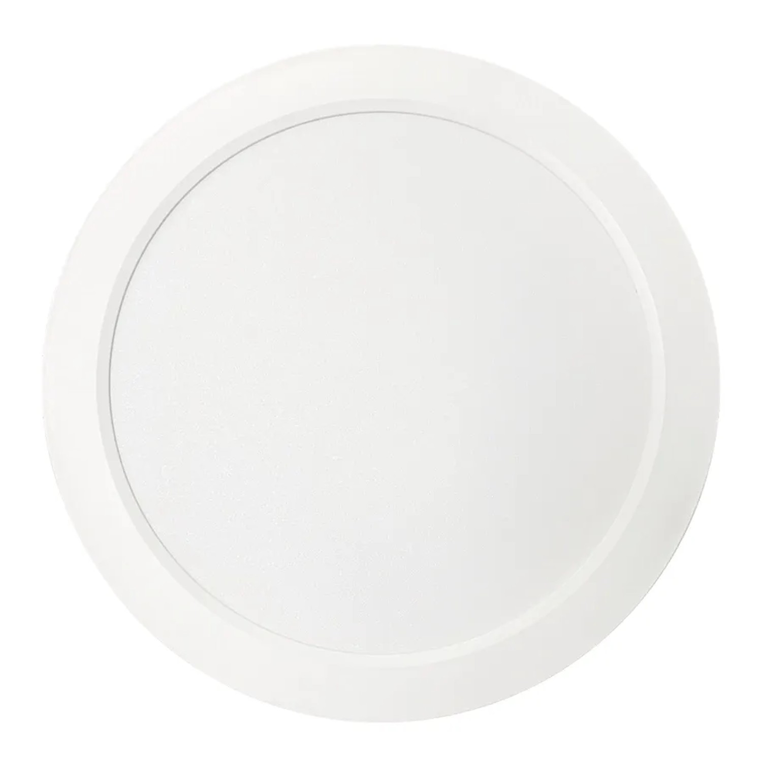 Weiße, runde LUXULA LED Bad-Deckenleuchte, Lichtfarbe einstellbar, Ø229mm.