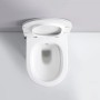 Glasdeals Dusch-WC, spülrandlos, mit Armatur und SoftClose Sitz. Taharet Toilette, Aufsicht.