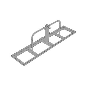 Schake Schilderständer, 60x60 mm, 4 Stück, feuerverzinkt, für Baugeräte.
