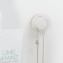 Weißer Tiger Haken Urban Klein mit Kette, skandinavisches Design für Bad und Küche.
