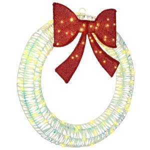 vidaXL Kranz mit 80 LEDs Warmweiß 90 cm PET 42019134