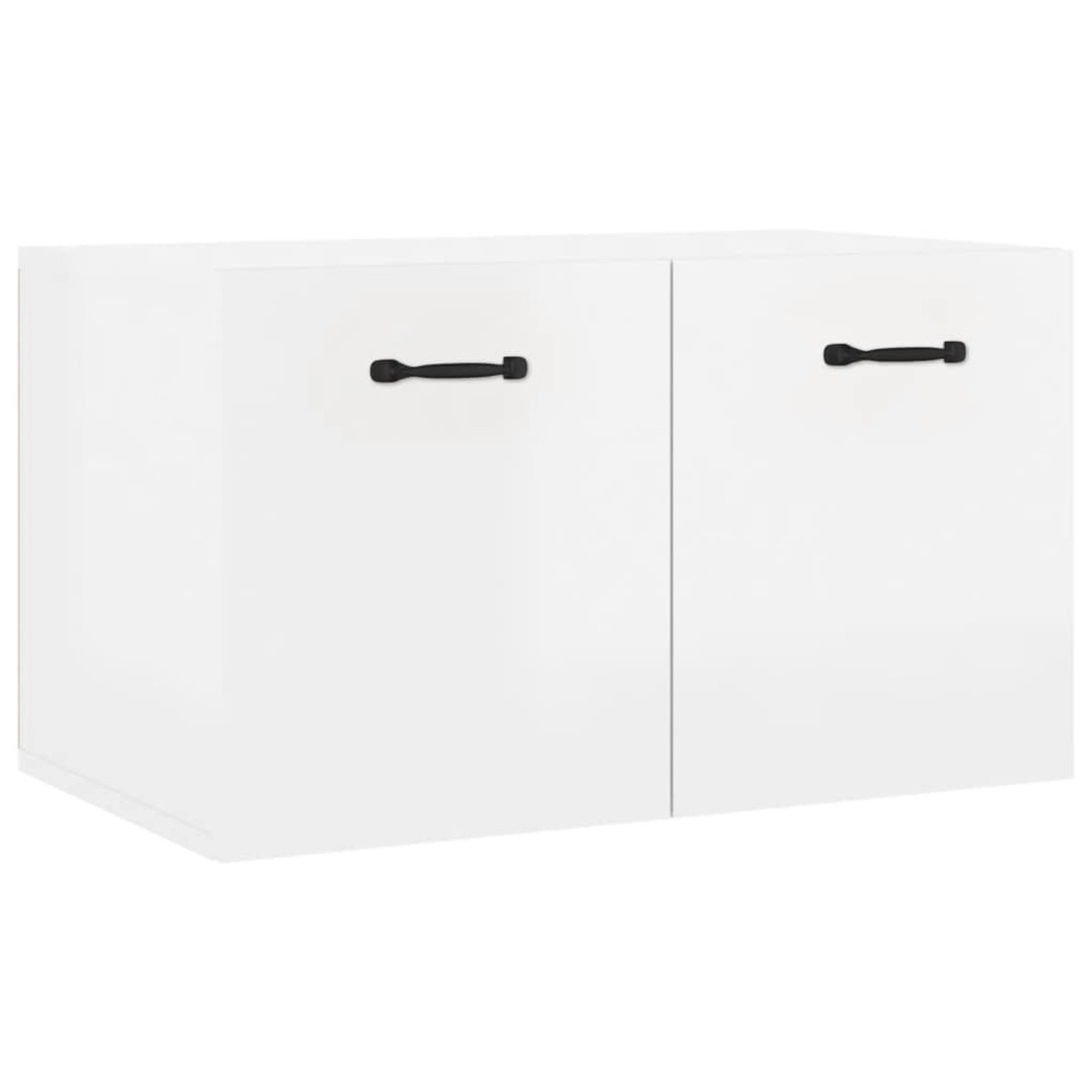 vidaXL Wandschrank Hochglanz-Weiß 60x36,5x35 cm Holzwerkstoff Modell 1 günstig online kaufen